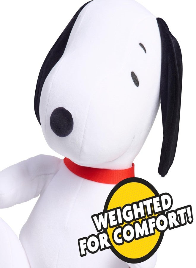 Peanuts Large 2 lb Weighted Plush Snoopy, 12-inch Stuffed Animal, Kids Toys for Ages 3 Up by Just Play - Image 2